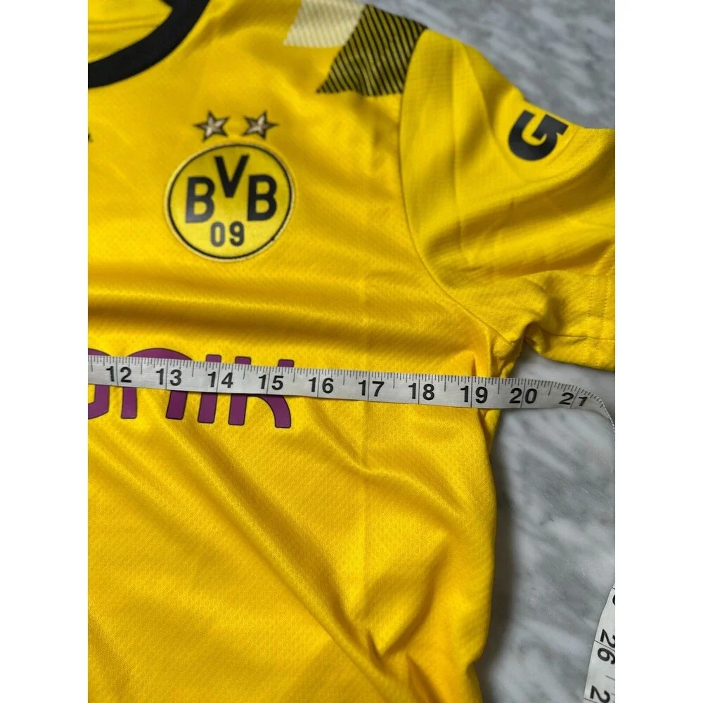 Puma BVB Borussia Dortmund DryCell Soccer Jersey Youth Kids XL Yellow NEW